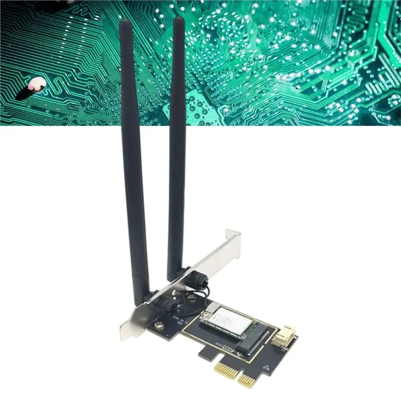 AC600 무선 Wifi 어댑터 카드 PCI-E 600Mbps 2.4G/5G Windows 7 8 10 11용 듀얼 밴드 블루투스 네트워크 카드