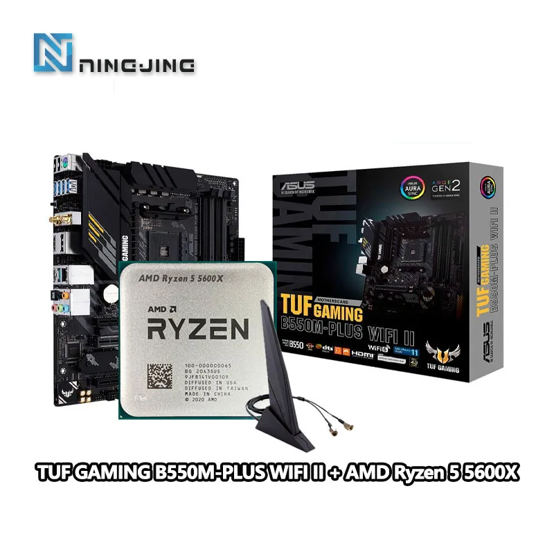 TUF GAMING B550 + Ryzen5 5600x + メモリ32GB Amazon.com: ASUS TUF Gaming B550-PLUS WiFi II AMD AM4 (3rd