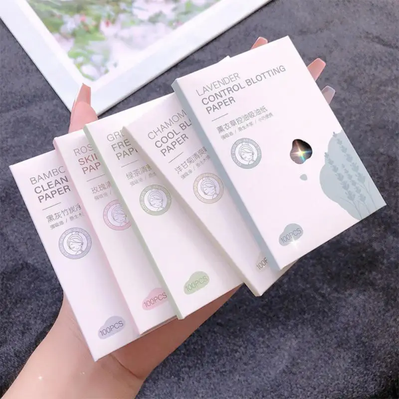 Cosmetics Makeup Tool Shrink Pores Facial Cleansing Powder Removal Oily Skin Solution Portable Blotting Sheets Oil Control Wipe 6