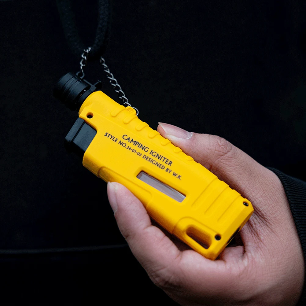 Portable Retractable Igniter Windproof Outdoor Barbecue Gas Lighter Waterproof Camping Electronic Igniter Gift for Men