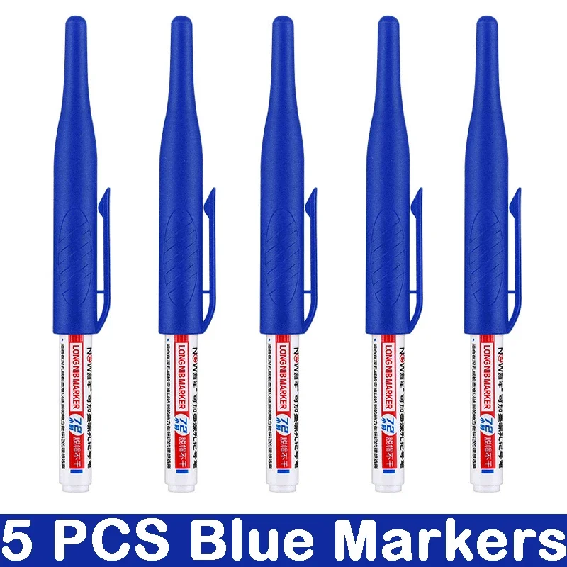 Deep Hole Long Nib Markers for Waterproof Art and Woodworking