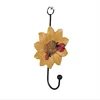 Creative  Flower Hook Wall Resin Hanger Daisy Hook Chrysanthemum Coat and Hat Key Hook Home Decoration 5