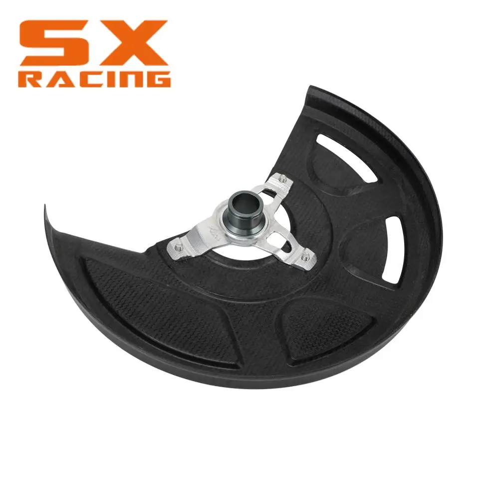 Funparts 오토바이 프론트 브레이크 디스크 켈리퍼 가드, 혼다 CR125R/250R 2004-2007 CRF250X CRF450X 2004-2017 CRF450RX 2017-2023 용