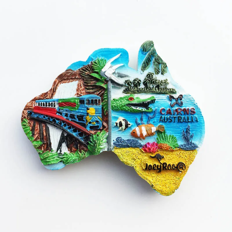 

Fridge Magnet Creative New Australian Tram Map Resin Decoration Crafts Tourism Souvenir Message Sticker