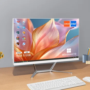 Core I3 2nd 4th 12th 13th Generations 23.8 Inch All in One Pc I3 I5 I7 RAM 4GB 128GB All-in-one Pc Desktop Computer 1