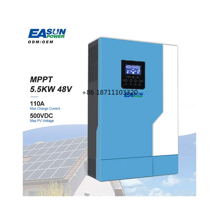 

Источник питания EASUN заводская цена DC to AC Чистая Синусоидальная волна MPPT 24V 48V 3.5KW 5.5KW Гибридный солнечный инвертор с WIFI модулем
