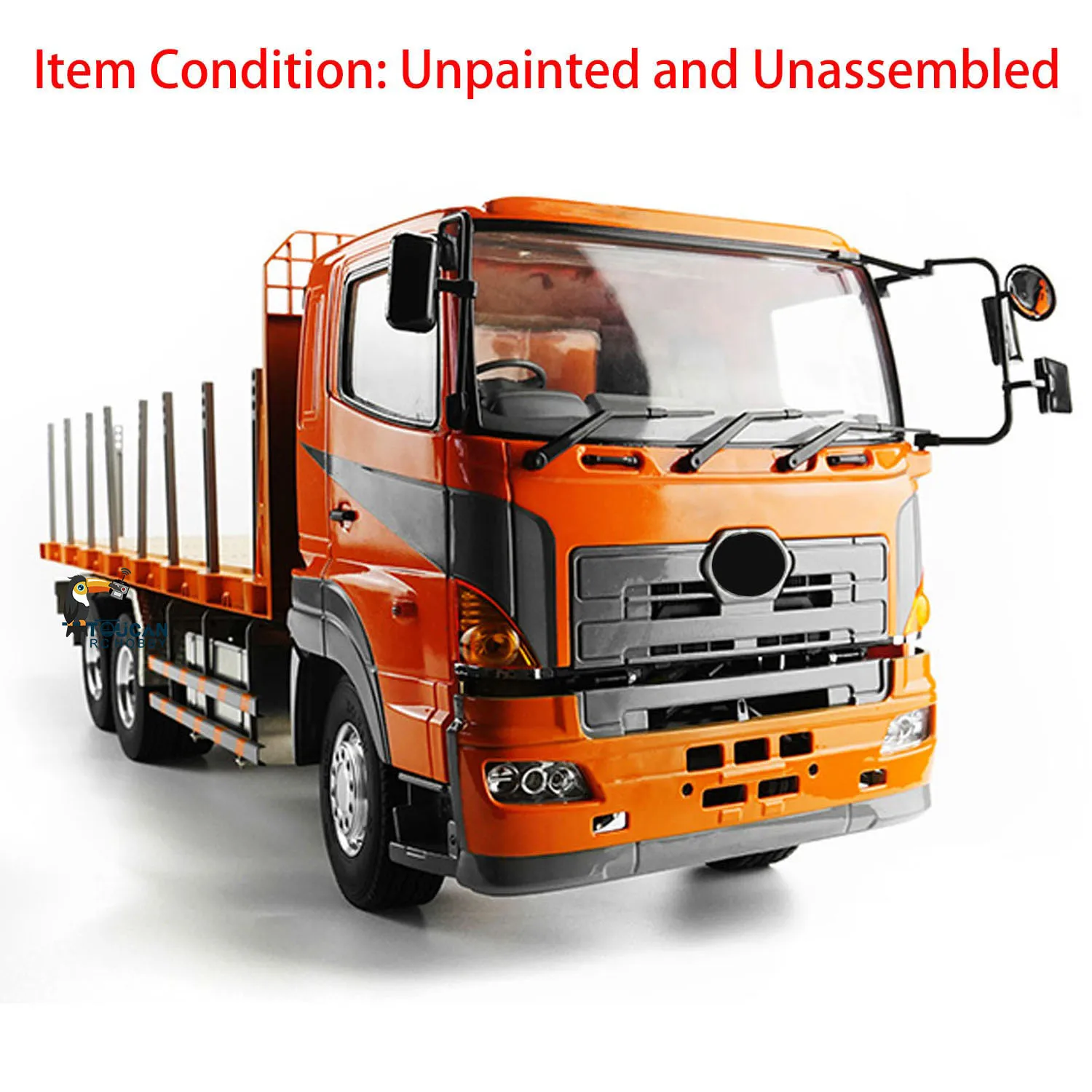 

LESU 700 1/14 6*4 Flatbed Lorry Trailer Tractor Truck Metal Chassis for Tamiyaya RC Car Toys Remote Control Model TH02556