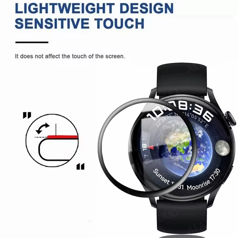 Premium 3D Curved Edge Protective Film - HD Clear Screen Protector for Smartwatch Accessories