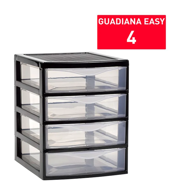 Tradineur - Cajonera támesis de plástico blanco, 3 cajones transparentes,  58,5 x 28,5 x 39 cm, torre de almacenaje y organizaci - AliExpress
