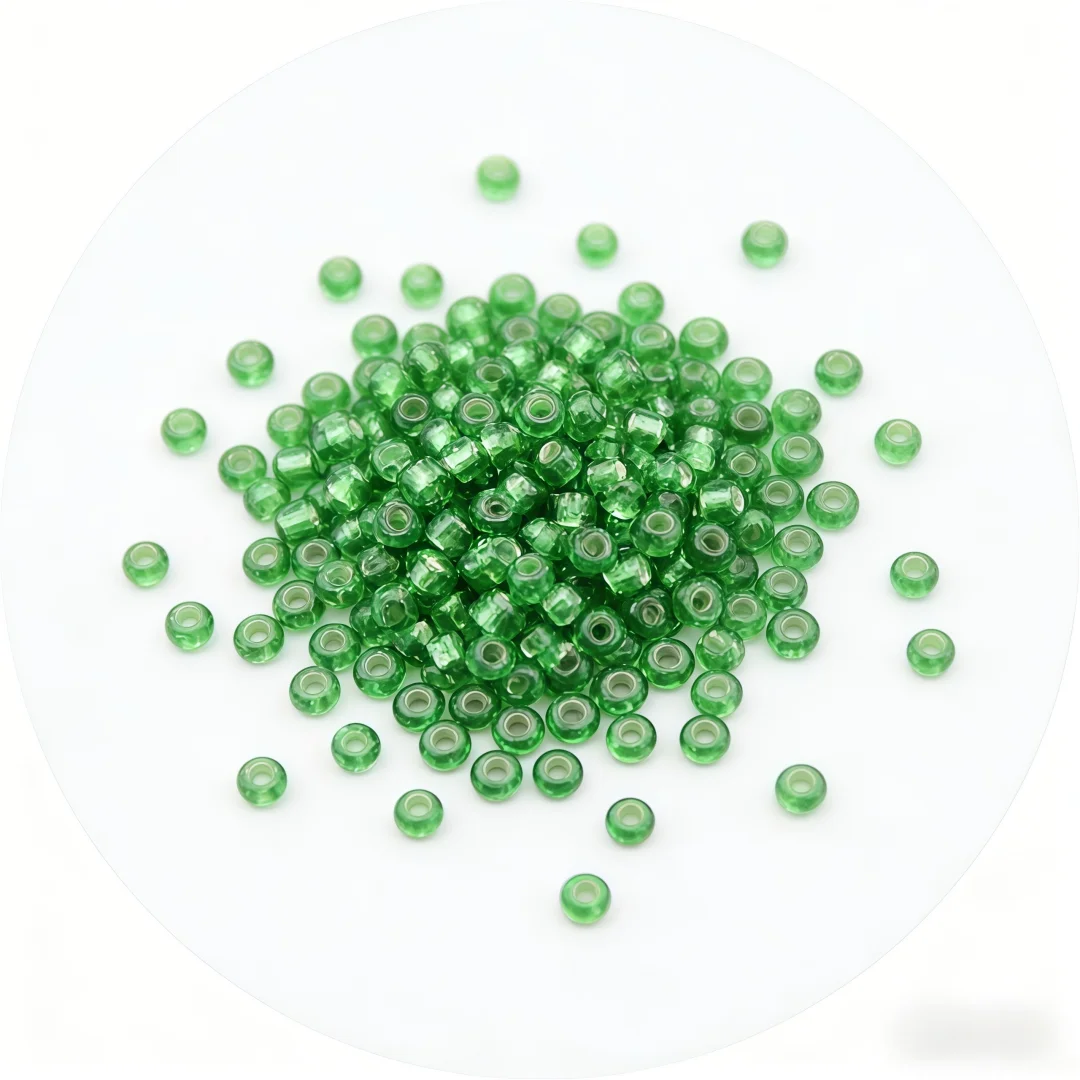 High-Quality Silver Core Glass Rice Beads for Handmade DIY Projects