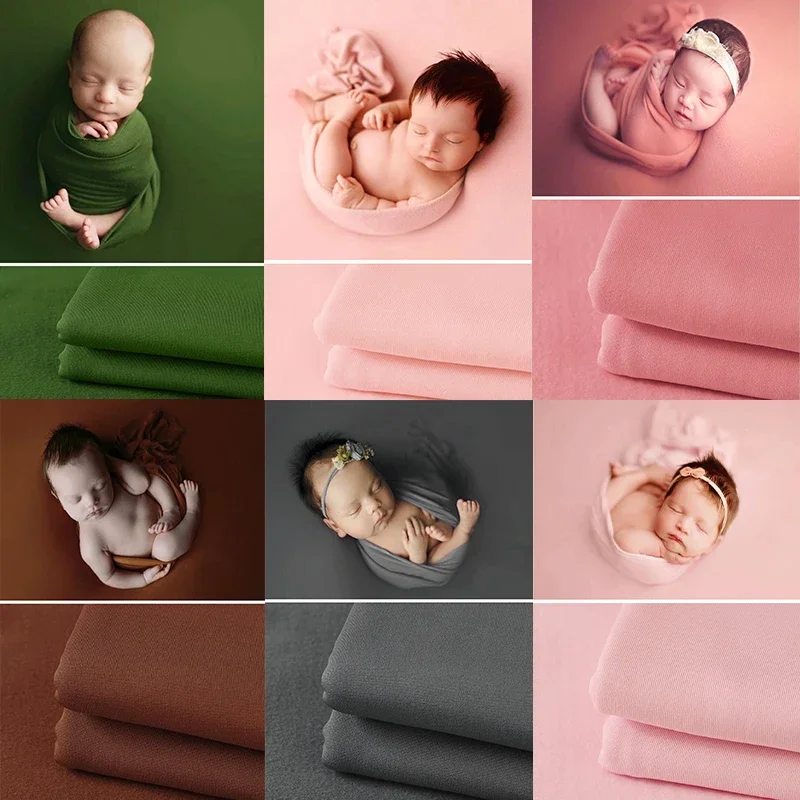 Luxurious Newborn Photography Wrap Blanket & Backdrop Set