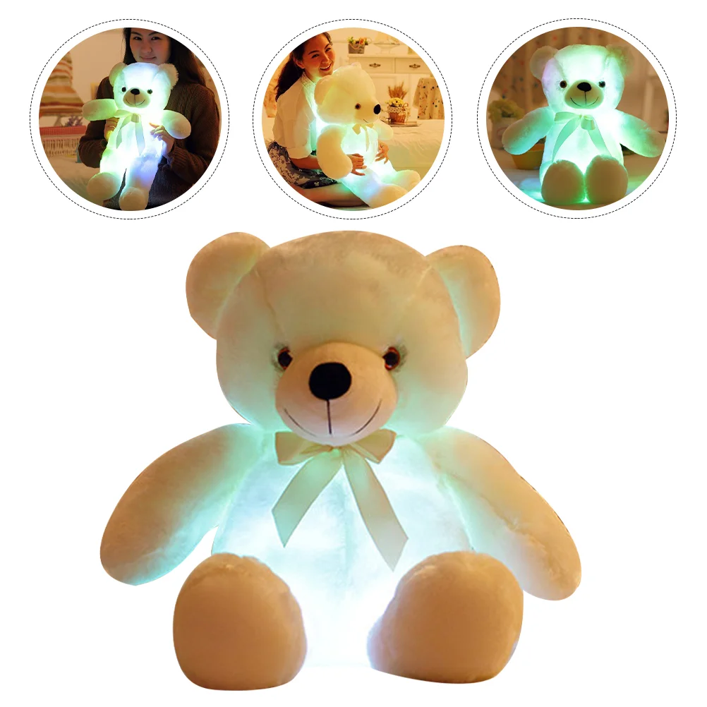 

Stuffed Animals for Girls Light up Bear Filling LED Toy Plastic Luminous Bears