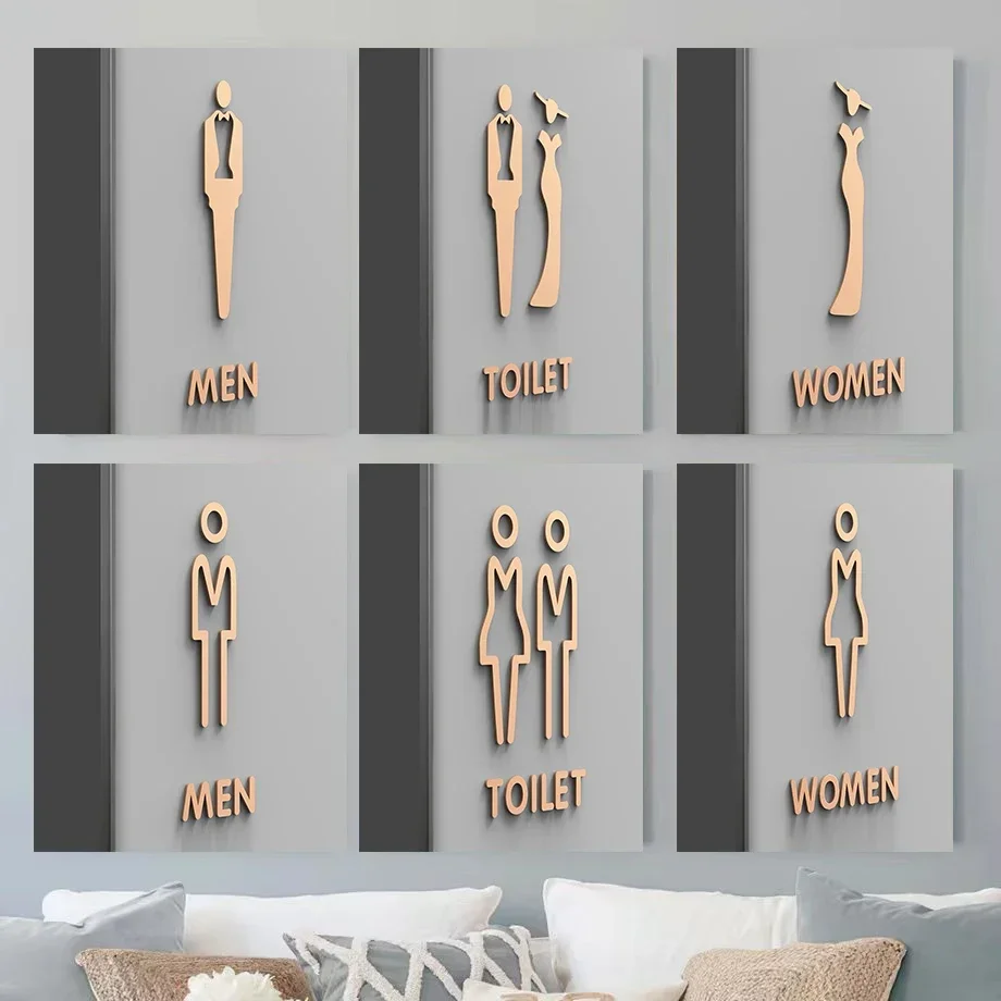 

Вывеска для стирки, декоративная наклейка, цветная Наклейка на стену унитаза, гостиничную, комнату, черную доску, этикетка на дверь, Золотой держатель для унитаза, акриловое домашнее искусство