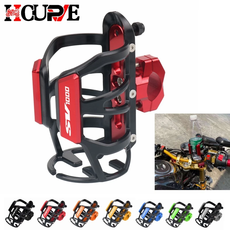 Accessori Moto Cnc Beverage Water Bottle Drink Cup Holder Mount Per Suzuki Sv1000 Sv 1000 Sv1000