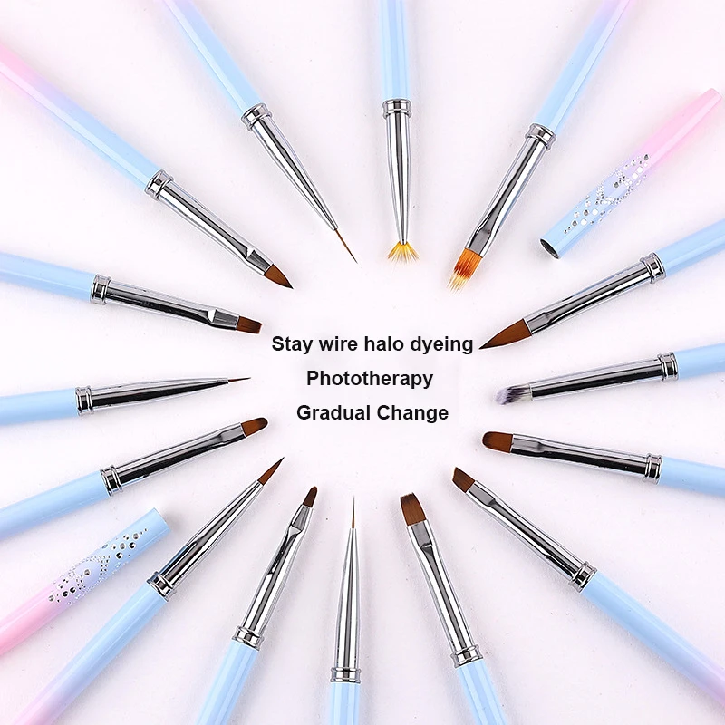 1/3/4/6pcs Nail Art Brush French Painting Brush Manicure Acrylic UV Gel Line Drawing Pen Nail Brush Salon DIY Manicure Tools 3