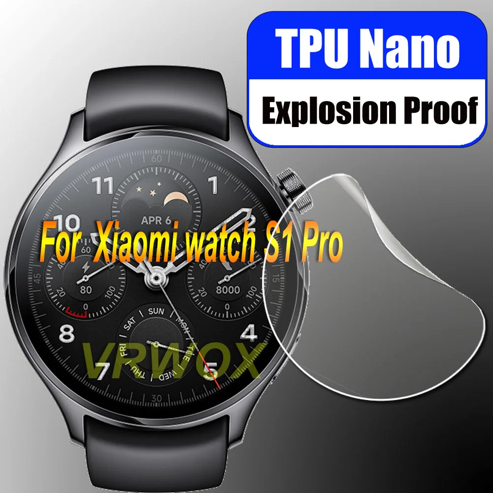 3 Pezzi Per Xiaomi Watch S1/S1 Pro M2134W1/S1 Active Sport Watch Hd Clear Anti-Scratch Nano Proteggi Schermo Antideflagrante