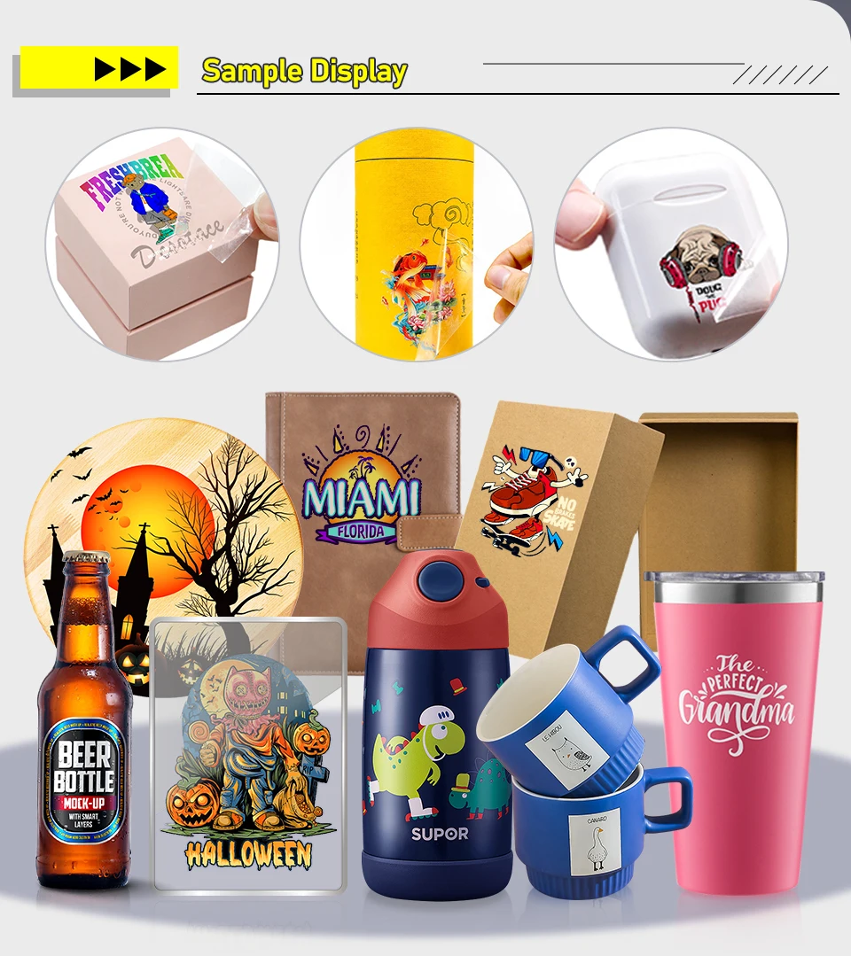 DTF Transfer Film UV DTF AB Film A3 A4 UV DTF Printer Film waterproof transfer film sticker Adhesive Lamination machine