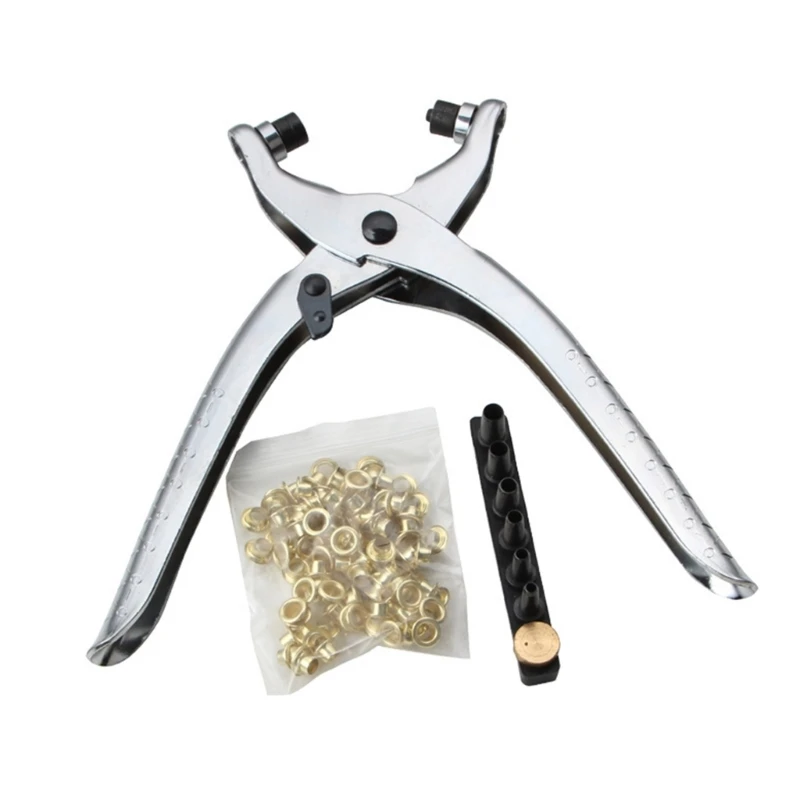 

Grommet Eyelet Plier Metal Eyelets Shoes Clothes Crafts with Heavy-Duty Pliers