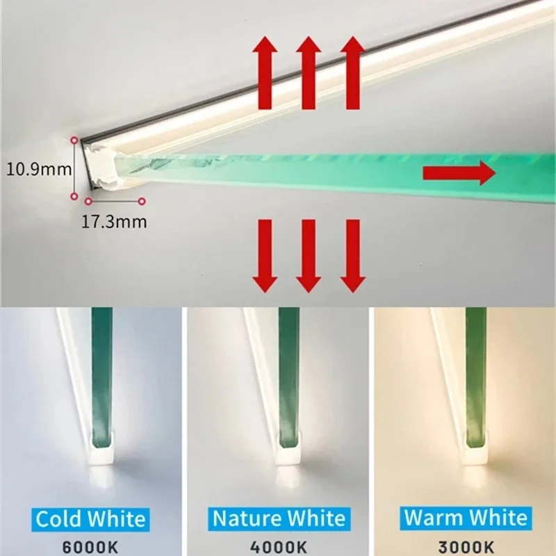 รูปสินค้า ไฟเส้น LED โปรไฟล์อลูมิเนียม สำหรับตกแต่งตู้โชว์ บาร์ และพื้นที่ภายในบ้าน