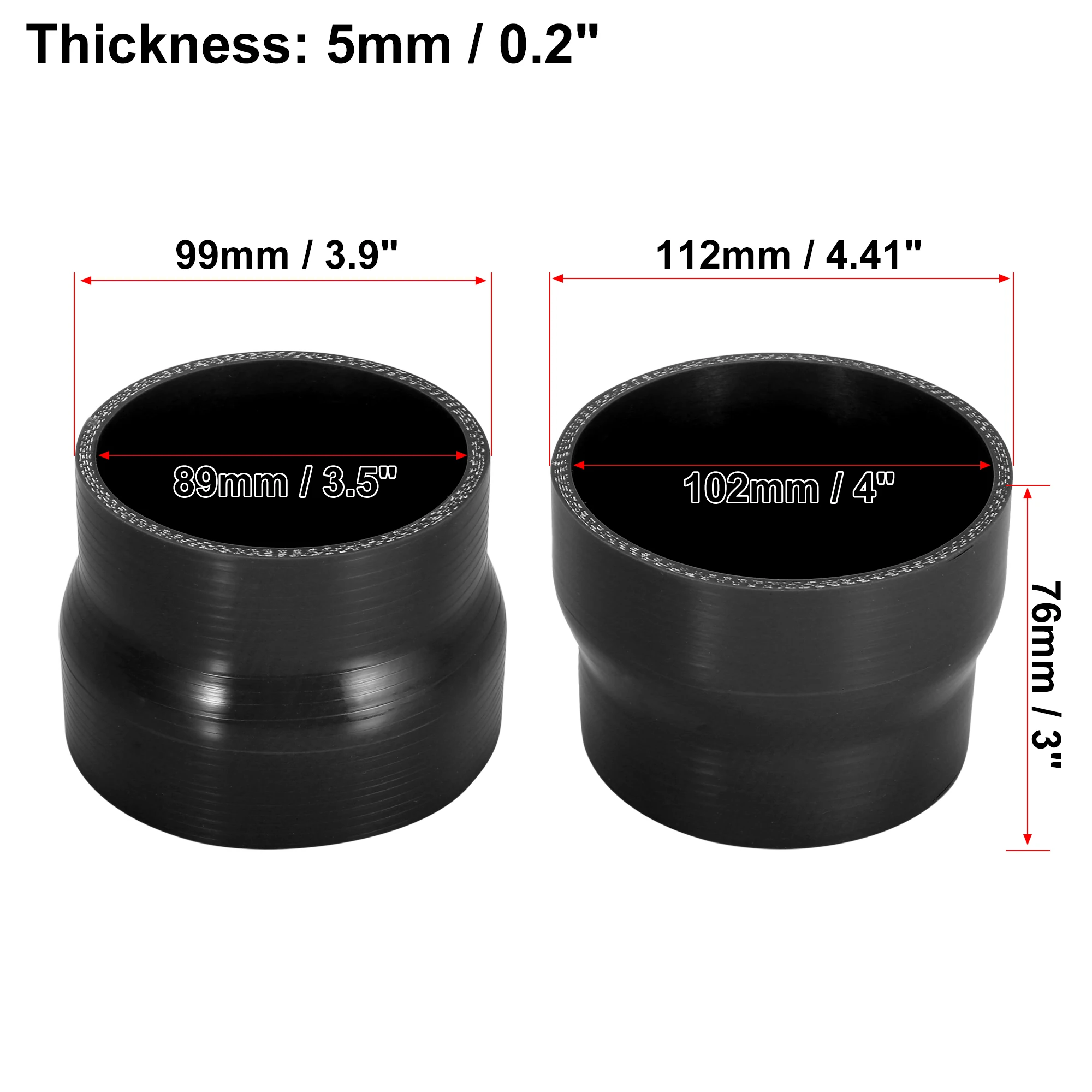 89-102mm Black
