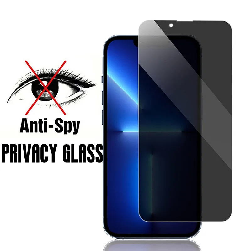 

10PCS Anti-spy Glass For iPhone15 14 Pro Max Privacy Screen Protector For iPhone 13 12 11 Pro Max 13 14 Max 14Pro Max glass