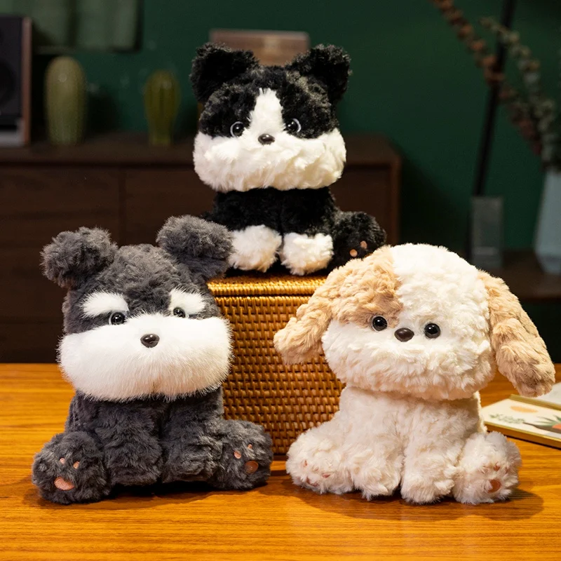 22cm Cute Simulation Of Many Dog Plush Toys Delicate Soft Kawaii ... - Luxurious Plush Dog Crate Toys For Delicate