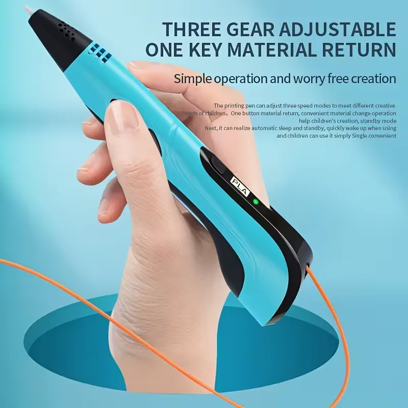 3D Printing Pen kid toy With LCD Screen High Temperature Stereoscopic Painting Graffiti Brush Christmas Gift Box DIY Tool 3d printing pen