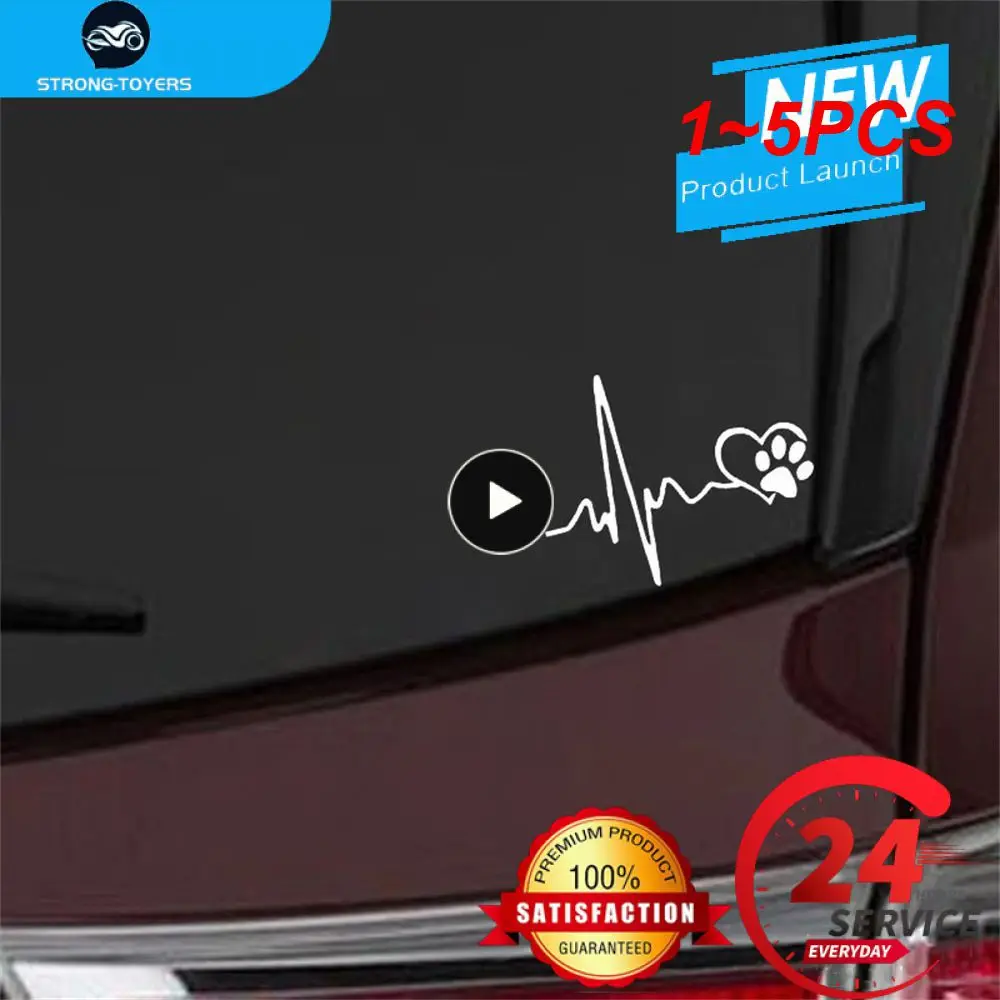 

1 ~ 5 шт. наклейка на ножки собаки, автомобильная наклейка, украшение на окно автомобиля, ноутбук, автомобильные аксессуары, креативные Мультяшные милые черные/белые