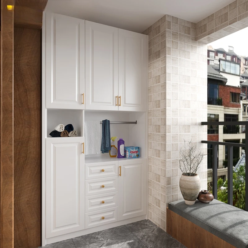 

Multi-Functional Sun Protection Balcony Ark Storage Cabinet Large Capacity Balcony Storage Cabinet