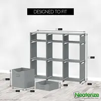 9 Cube Closet Organizers, Includes All Storage Cube Bins, Easy To Assemble Storage Unit With Drawers | Room Organizer For Clothe 2