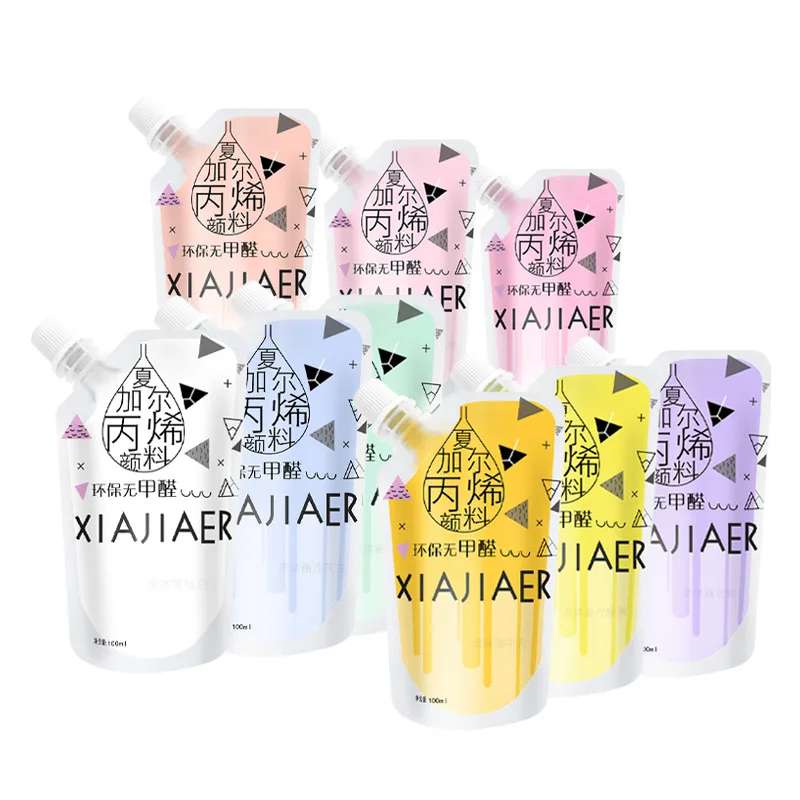 100ml/300ml 골드 아크릴 안료 실버 아크릴 금속 공예 사진 프레임 진주 빛 xiajiaer 아크릴 안료