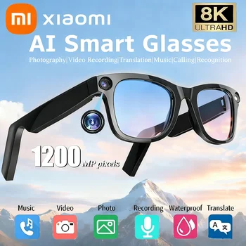 Xiaomi Gafas AI 8K HD Fotocromáticas: Cámara, Traducción, Bluetooth, Llamadas, Asistente Voz y Música