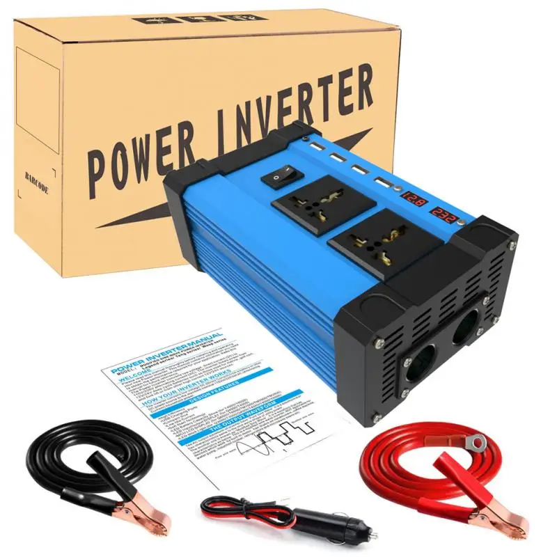 

4000W Car Power Inverter Digital LED Display DC 12V To 220V/110V Modified Sine Wave Converter Adapter Auto Inverter