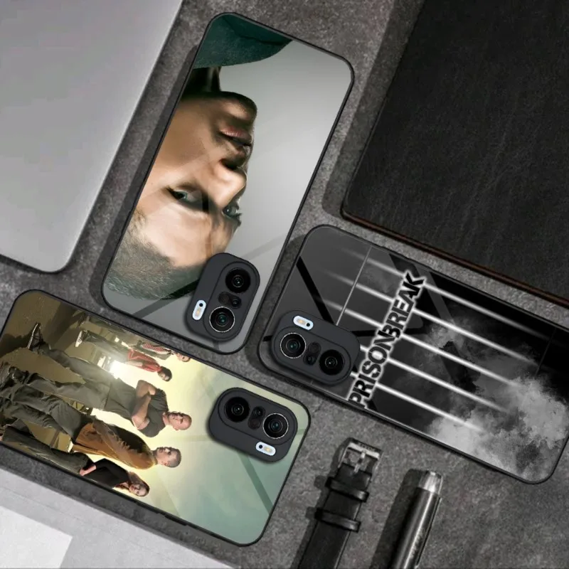 Tv Prison Break Phone Case Glass Per Xiaomi Pocof3 12X 11 11T 10 12Pro Lite Redmi Note 10 9 8 Pro 9T 9A Pocox3Pro Cover