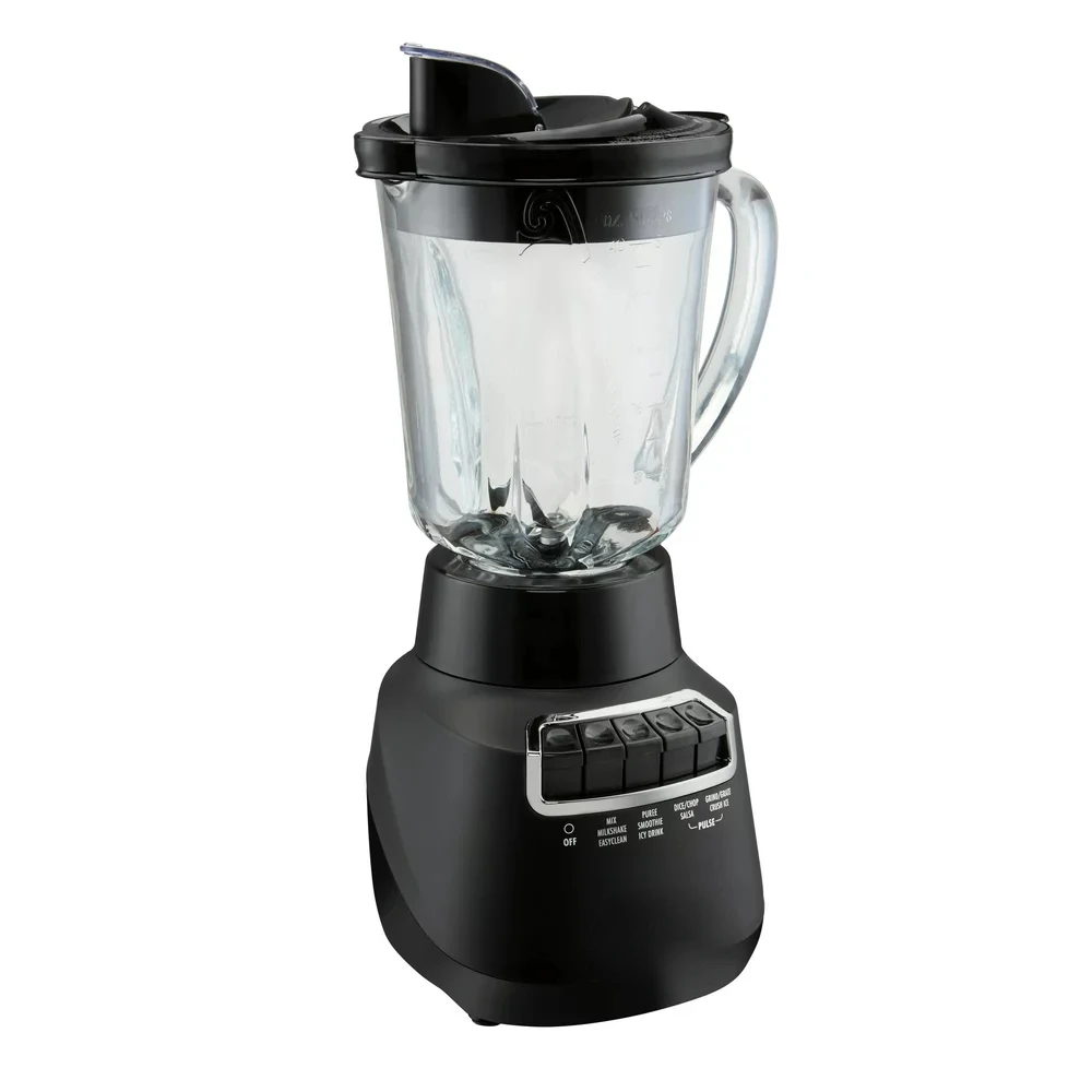 

58185 Wave Crusher Blender, 40 . Glass Jar, Stainless Steel Blades, 800 Watts, Black