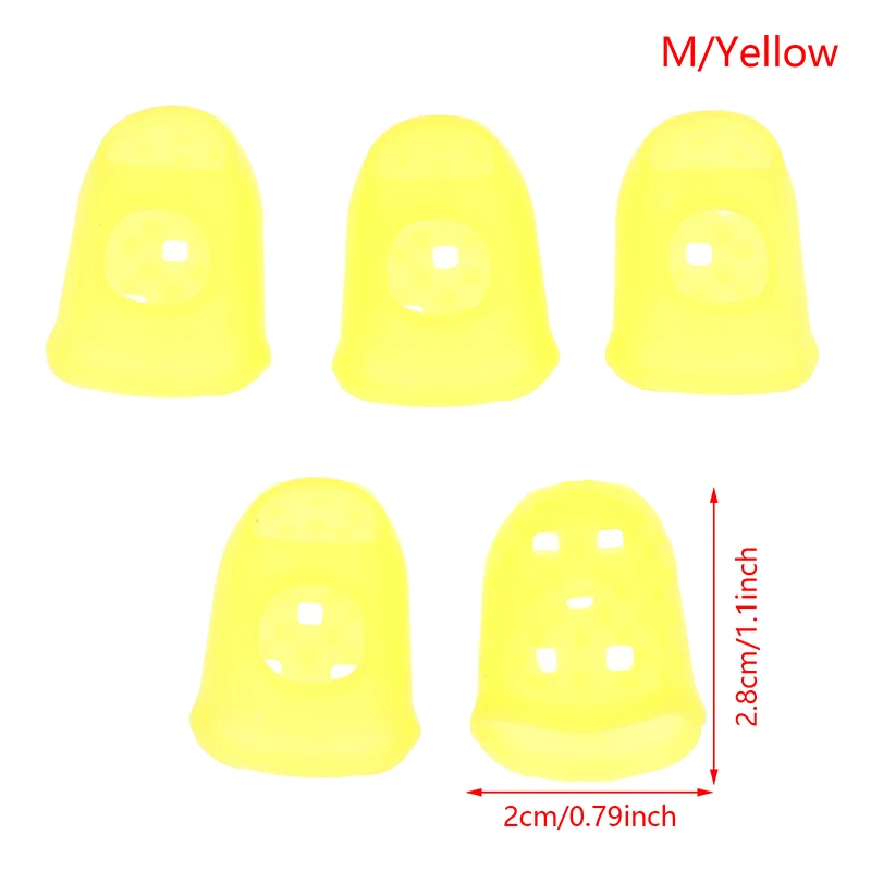 5 Stück Fingerhülsen Aus Nylon – Elastische Fingerabdeckungen Für Stickerei, DIY & Schutz