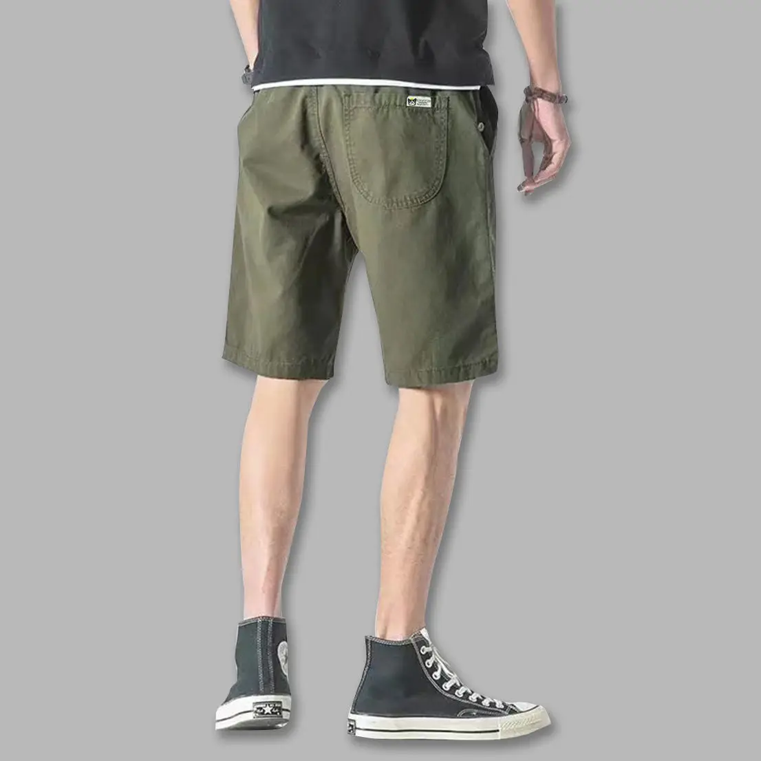 Open Crotch Outdoor Sex Erotic Shorts Jeans Men Summer Korean Casual Short Streetwear Loose Denim Beach Pants Cargo Y2k Clothes