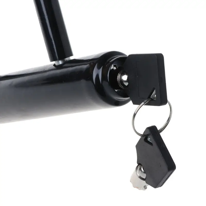 Heavy-Duty Steel U-Lock with Keys for Secure Cycling and Scooting