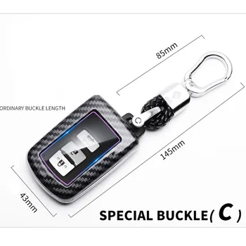 Custodia per portachiavi per Auto in fibra di carbonio adatta per Toyota Corolla Camry Avalon Rav4 Land Cruiser Auto portachiavi - Custodia per portachiavi per Auto in fibra di carbonio adatta per Toyota Corolla Camry Avalon