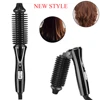 Folded Hair Curler Brush Barrel Curling Iron Wand Mini Foldable Handle Hot Comb Rollers Ceramic Electric Round Heated Anti-scald 1