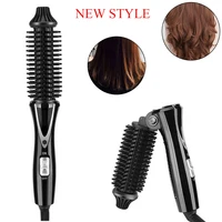 Folded Hair Curler Brush Barrel Curling Iron Wand Mini Foldable Handle Hot Comb Rollers Ceramic Electric Round Heated Anti-scald 1
