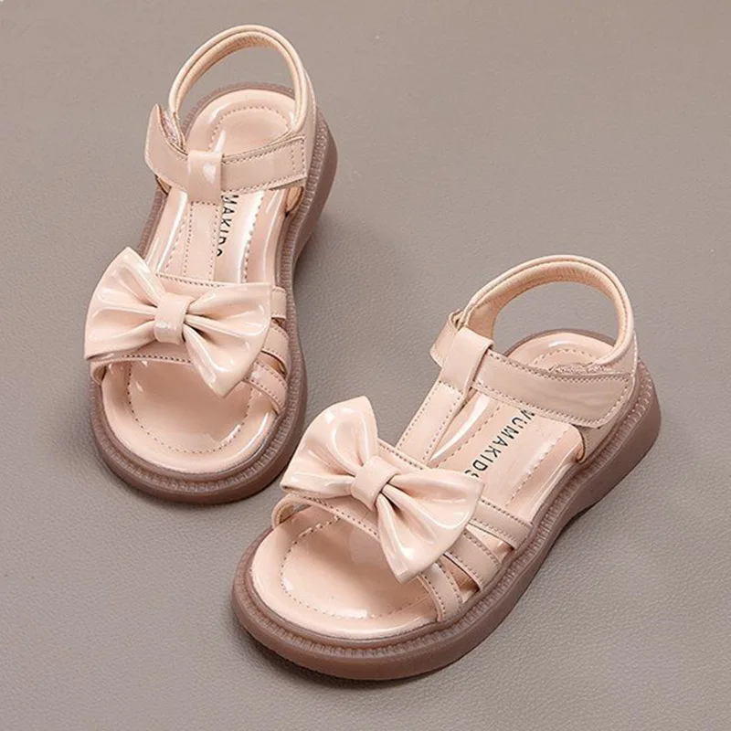 Baby Girls Sandals Summer Soft Soled Anti-Slippery Children Vacation Shoes  Kids Beach Shoes Bowknot Princess Sandals Size 21-30 - AliExpress