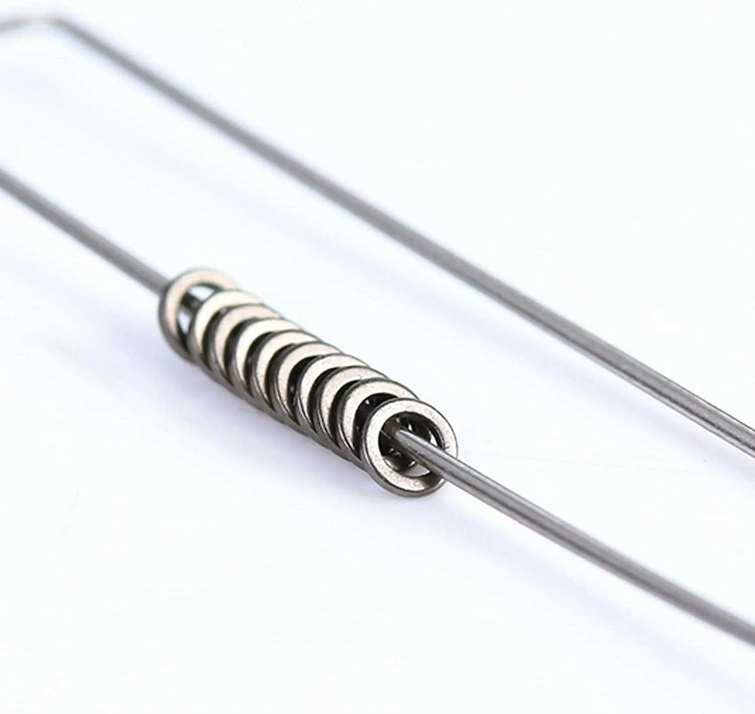10/20/50 Stück KLEINE OVAL-TIPPET RINGS 2mm O-Ring-Rio Leader Fliegenfischen O-Ring Starker Ring Fliegenfischen Leader Tippet Ringe – Detail 15