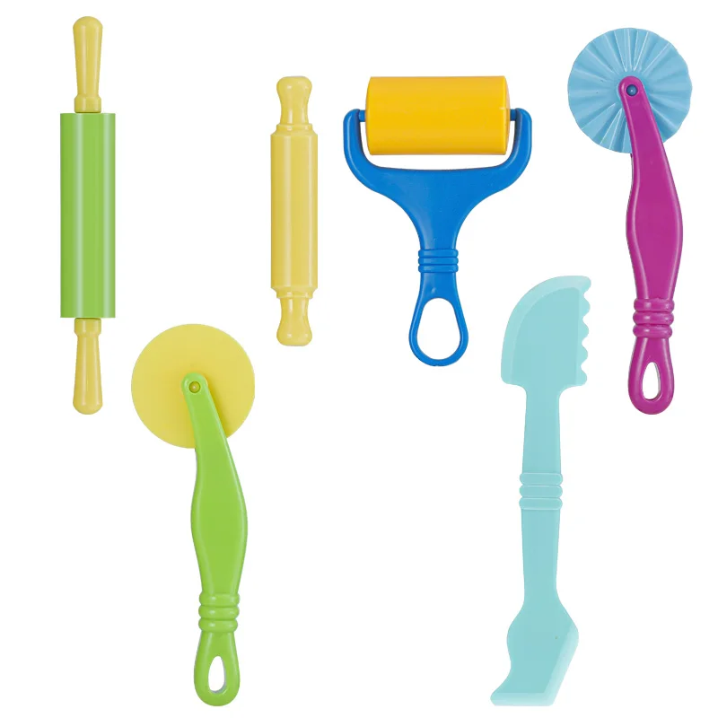 6-Piece Colorful Clay Tool Dough Tool Rolling Clay Roll Knife Dough Mold Hob Craft polymer clay tools pottery sculpting tools clay sculpting tools pottery tools clay craft tool