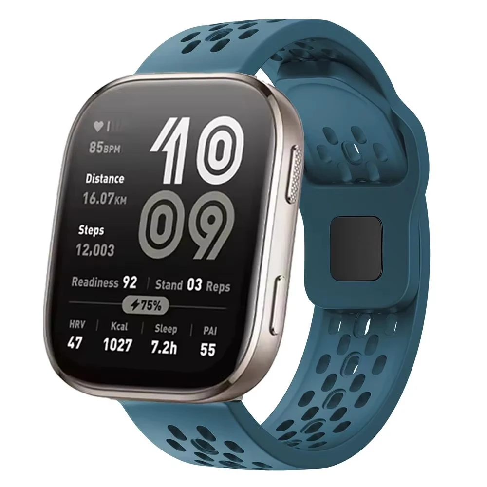Breathable Silicone Sport Watch Band - 22mm Watch Strap