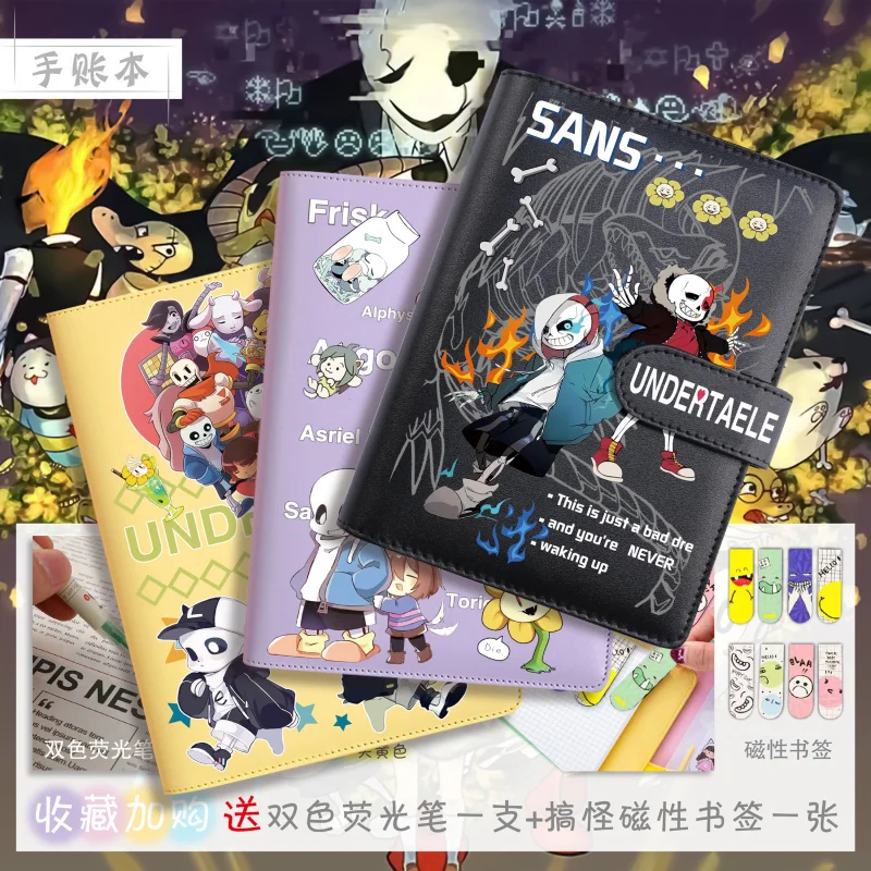 

Блокнот Undertale из аниме фриск ториэль, записные книжки, мультяшный креативный принт, периферийные принадлежности, Канцтовары, Студенческая канцелярия, скетчбук, подарок