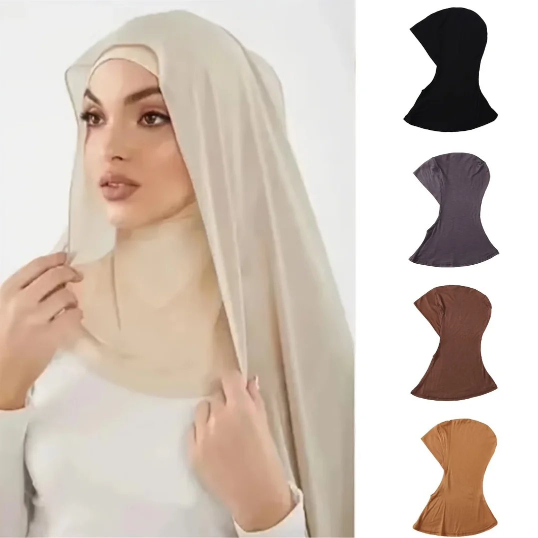 

Ramadan Muslim Underscarf Women Hijab Full Coverage Hijab Muslim Women Scarf Turban Lady Cap Islamic Hat Turbante