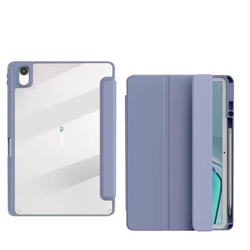 Couro Inteligente Tampa Traseira Dobrável para Huawei Matepad 11 Case com Suporte de Caneta Acrílico 11.5 Btk-w09 W00 pu - Imagem 2