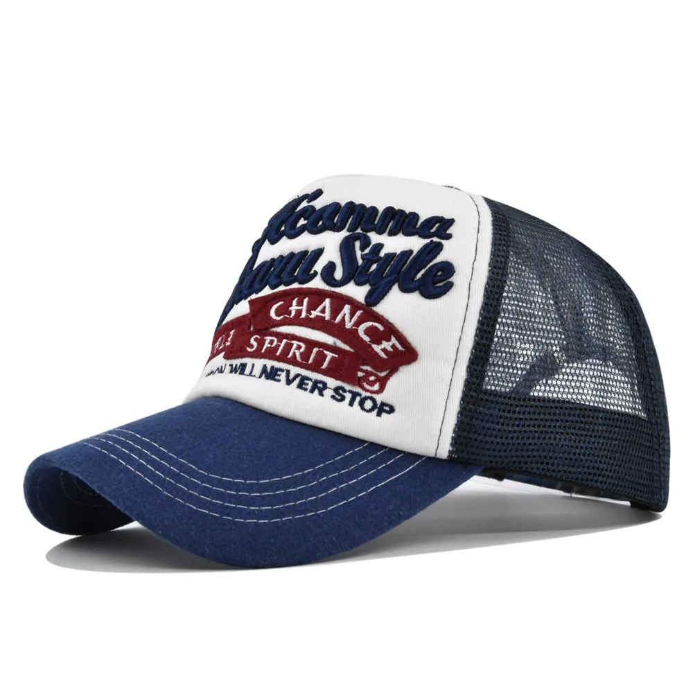 2024 New Fashion Meshed Baseball Cap For Women Men Unisex Letter Embroidery Hip Hop Snapback Caps Adjustable Outdoor Hat 5