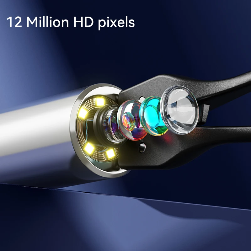 Tweezers Ear Wax Removal Tool Camera With 12 Megapixel Otoscope 3-in-1 Visual Earwax Cleaning Kit WiFi_voghion.com